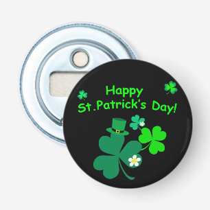 Happy St. Patrick's Day Button Flesopener