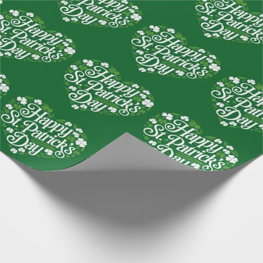 Happy St Patrick's Day Cadeaupapier (Hoek)