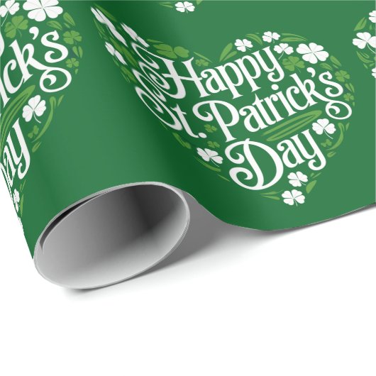 Happy St Patrick's Day Cadeaupapier (Rol Hoek)