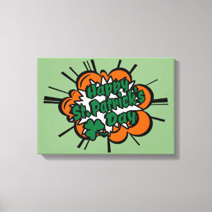 Happy St. Patrick's Day Canvas Afdruk