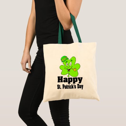 Happy St. Patrick's Day Canvas tas (Voorkant (product))