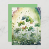 Happy St. Patrick's Day Card Feestdagenkaart (Voorkant / Achterkant)