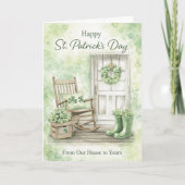 Happy St. Patrick's Day Card | From Our House Kaart (Voorkant)
