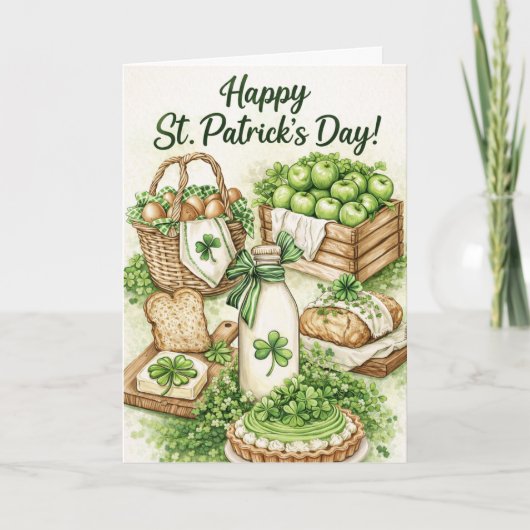 Happy St. Patrick's Day Card | Irish Blessing Kaart (Voorkant)