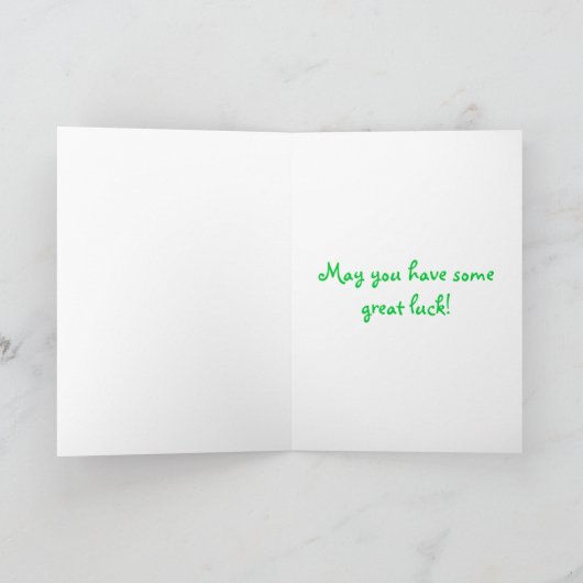 Happy St. Patrick's Day Card Kaart (Binnen)