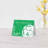 Happy St. Patrick's Day Card Kaart (Gele Bloem)