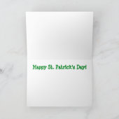 Happy St. Patrick's Day Card Kaart (Binnen)