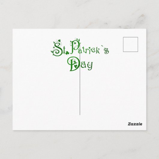 Happy St. Patrick's day cats briefkaart (Achterkant)