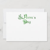 Happy St. Patrick's day cats uitnodiging (Achterkant)