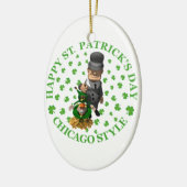 Happy St. Patrick's Day - Chicago Style Keramisch Ornament (Links)