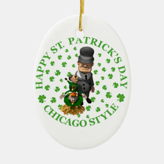 Happy St. Patrick's Day - Chicago Style Keramisch Ornament