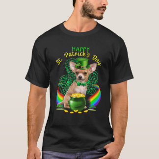 Happy St Patricks Day Chihuahua Leprechaun Pet Sha T-shirt