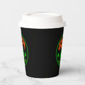 Happy St. Patrick's Day Circle Design-63501 Papieren Bekers (Links)