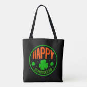 Happy St. Patrick's Day Circle Design-63501 Tote Bag (Achterkant)