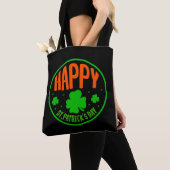 Happy St. Patrick's Day Circle Design-63501 Tote Bag (Dichtbij)