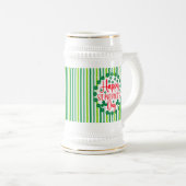Happy St. Patrick's Day Circle Design-63502 Bierpul (Voorkant rechts)
