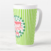 Happy St. Patrick's Day Circle Design-63502 Latte Mok (Rechterhoek)