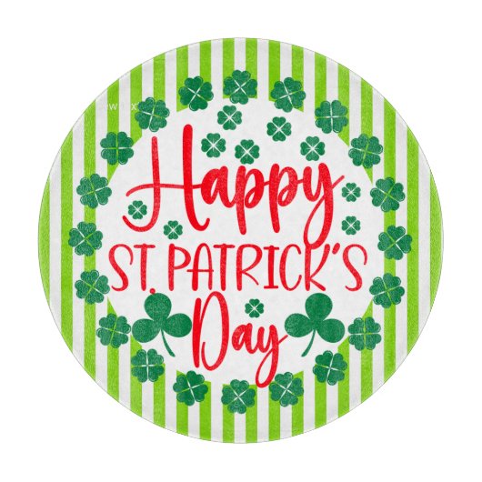 Happy St. Patrick's Day Circle Design-63502 Snijplank (Voorkant)