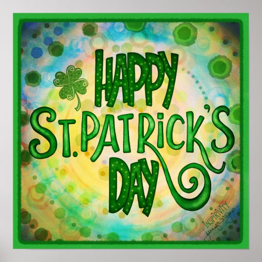 Happy St. Patrick's Day Classroom Poster (Voorkant)