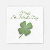 Happy St Patrick's Day Clover Servet (Voorkant)
