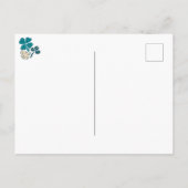 Happy St. Patrick's day Clover Shamrock Drawing Briefkaart (Achterkant)