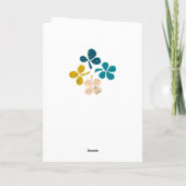 Happy St. Patrick's day Clover Shamrock Drawing Kaart (Achterkant)