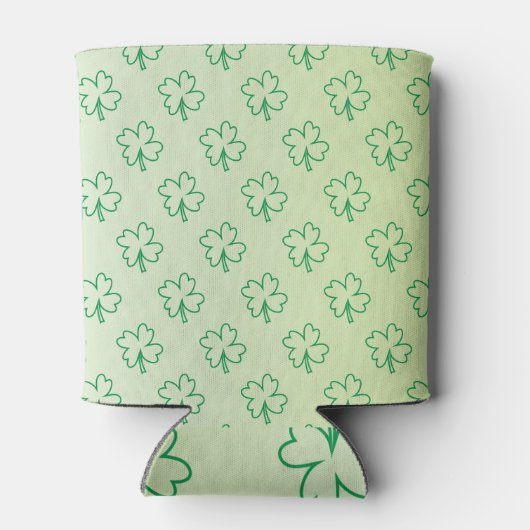 Happy St Patrick's day clover shamrock monogram Blikjeskoeler (Achterkant)