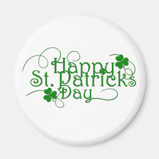 Happy St Patricks Day Cursive Magneet