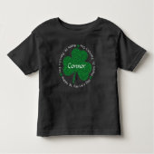 Happy St. Patrick's Day Custom Name Kinder Shirts (Voorkant)