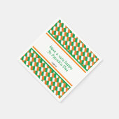 Happy St Patricks Day Custom Patriotic Irish Flag Servet (Hoek)