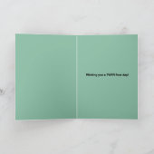 Happy St. Patrick's Day Cute Cat Feestdagen Kaart (Binnen)