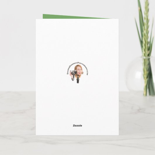 Happy St Patricks Day Cute Kat in Green Feestdagen Kaart (Achterkant)