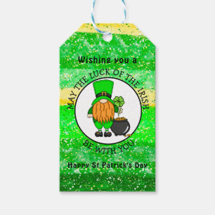 Happy St Patrick's Day Cute Leprechaun Cadeaulabel