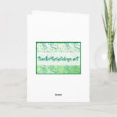 Happy St Patrick's Day | Cute Leprechaun Kaart (Achterkant)