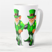 HAPPY ST.PATRICK'S DAY CUTE LEPRECHAUN LATTE MOK (Rechterhoek)