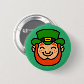 Happy St. Patrick's Day | Cute Lucky Leprechaun Ronde Button 5,7 Cm (Voorkant /achterkant)