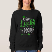 Happy St Patricks Day Cute One Lucky Poppy Outfit Trui (Voorkant)