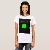 Happy St. Patrick's Day Dames Wit T Shirt (Voorkant volledig)