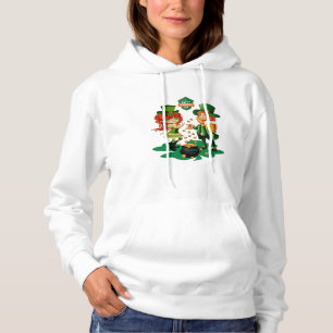 Happy St. Patrick's Day Dancing Leprechauns Hoodie