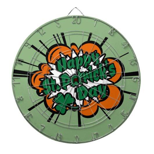 Happy St. Patrick's Day Dartbord (Voorkant)