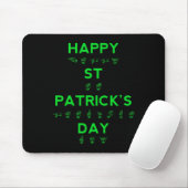 Happy St Patricks Day Deaf Pride gebarentaal ASL Muismat (Met muis)