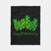 Happy St Patrick's Day Dental Istant Tooth Irish G Fleece Deken (Voorkant)
