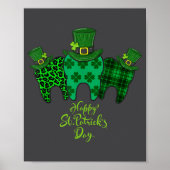 Happy St Patrick's Day Dental Istant Tooth Patrick Poster (Voorkant)