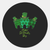 Happy St Patrick's Day Dental Istant Tooth Patrick Ronde Sticker (Voorkant)