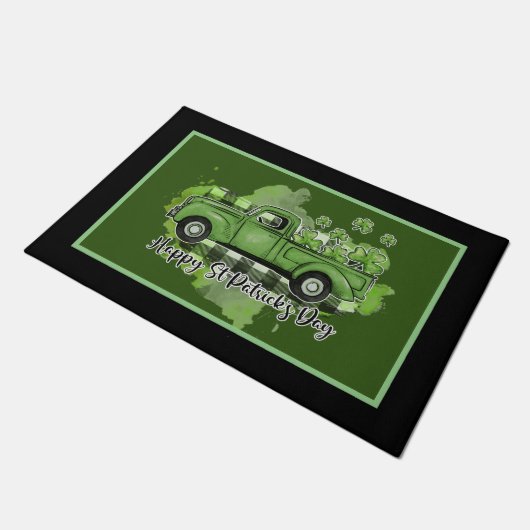 Happy St.Patrick's Day Deurmat (Schuin)