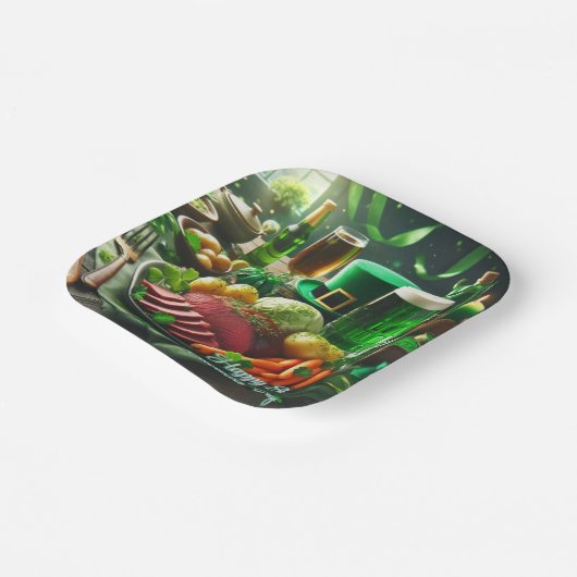 Happy St Patrick's Day Dinner Paper Bord (Gebogen)