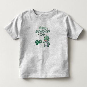 Happy St. Patrick's Day Dino Kinder Shirts