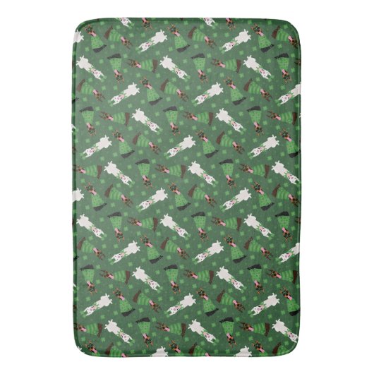 Happy St Patricks Day Dobermann Honden Badmat (Voorkant Verticaal)