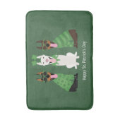 Happy St Patricks Day Dobermann Honden Badmat (Voorkant Verticaal)