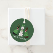 Happy St Patricks Day Dobermann Honden Bedankjes Labels (In situ)